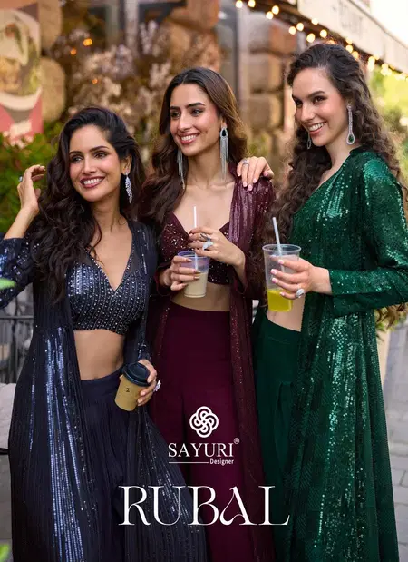 Rubal By Sayuri Designer Georgette Party Wear Indo Western Suppliers In India